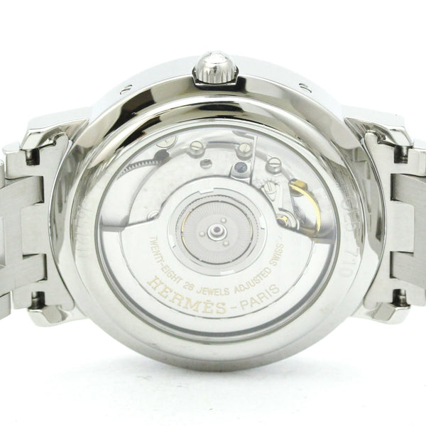 HERMES Clipper Power Reserve Steel Automatic Watch CL5.710 Polished 6