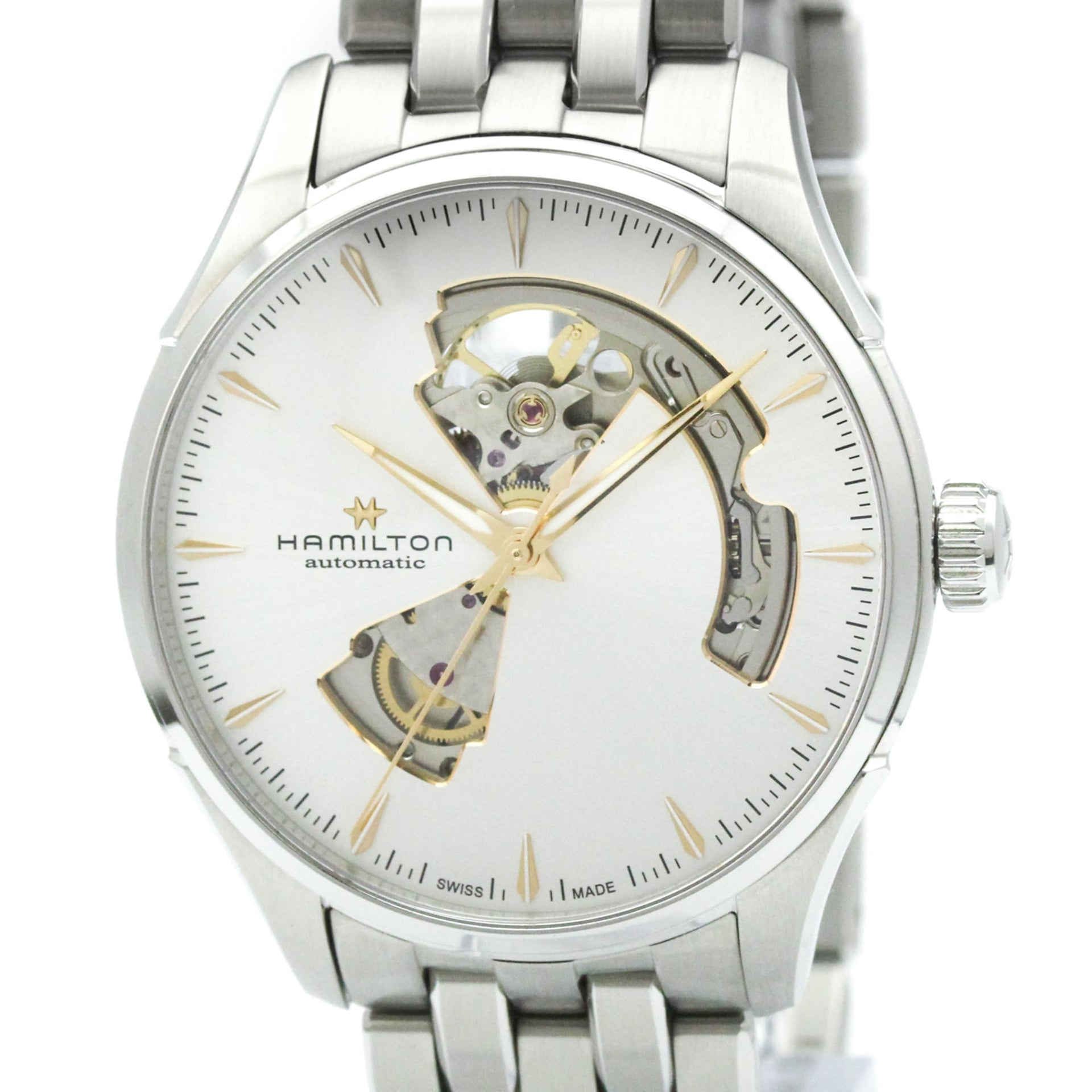 HAMILTON Jazzmaster Stainless Steel Automatic Mens Watch H32675151 Polished 1