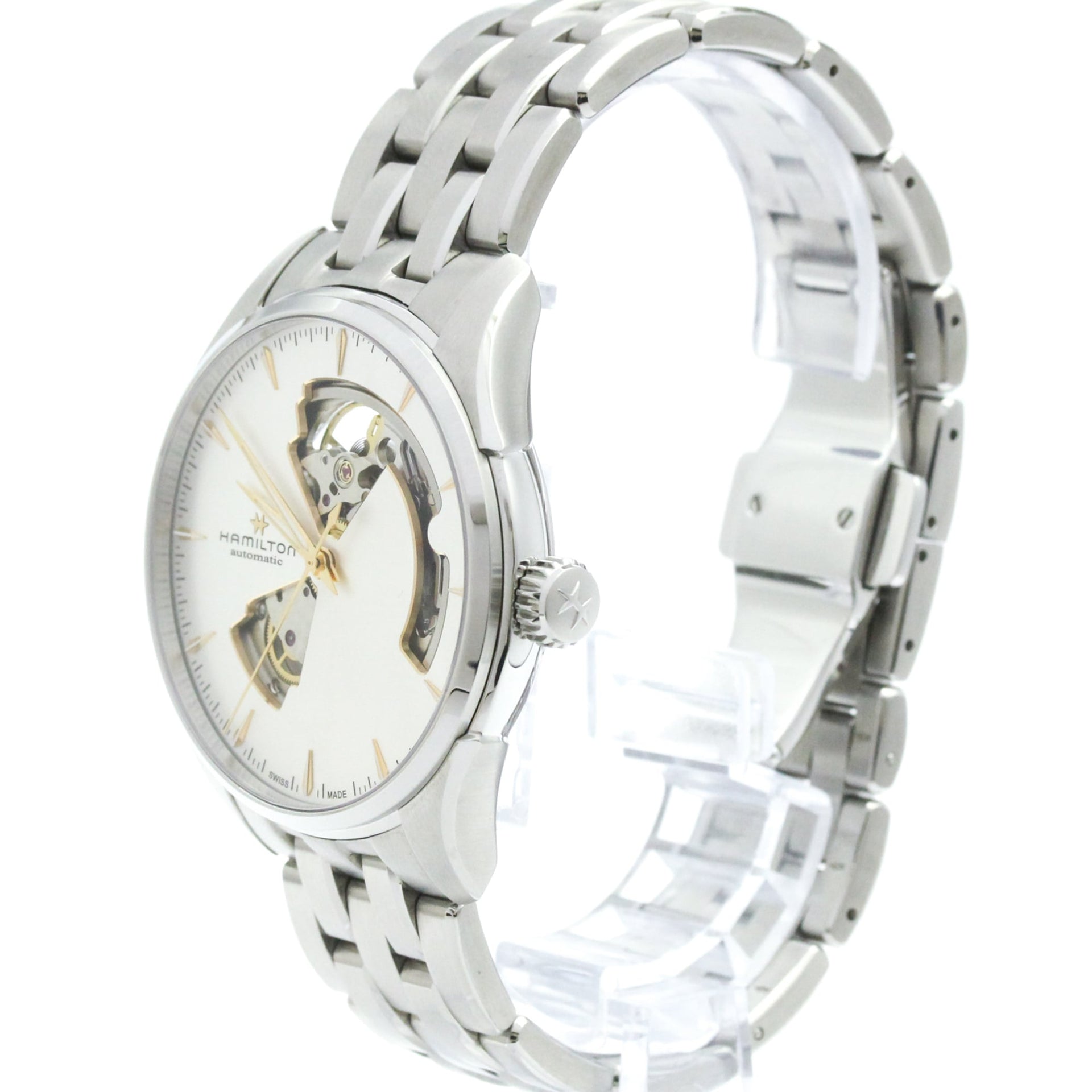 HAMILTON Jazzmaster Stainless Steel Automatic Mens Watch H32675151 Polished 2