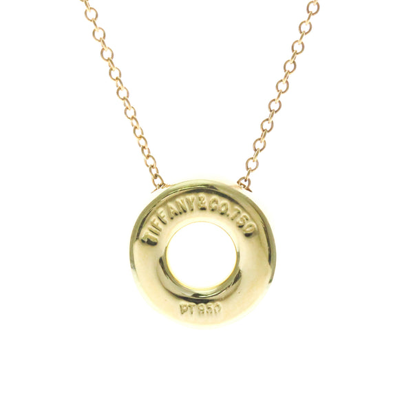 Tiffany Dots Circle Diamond Necklace Yellow Gold (18K) 2