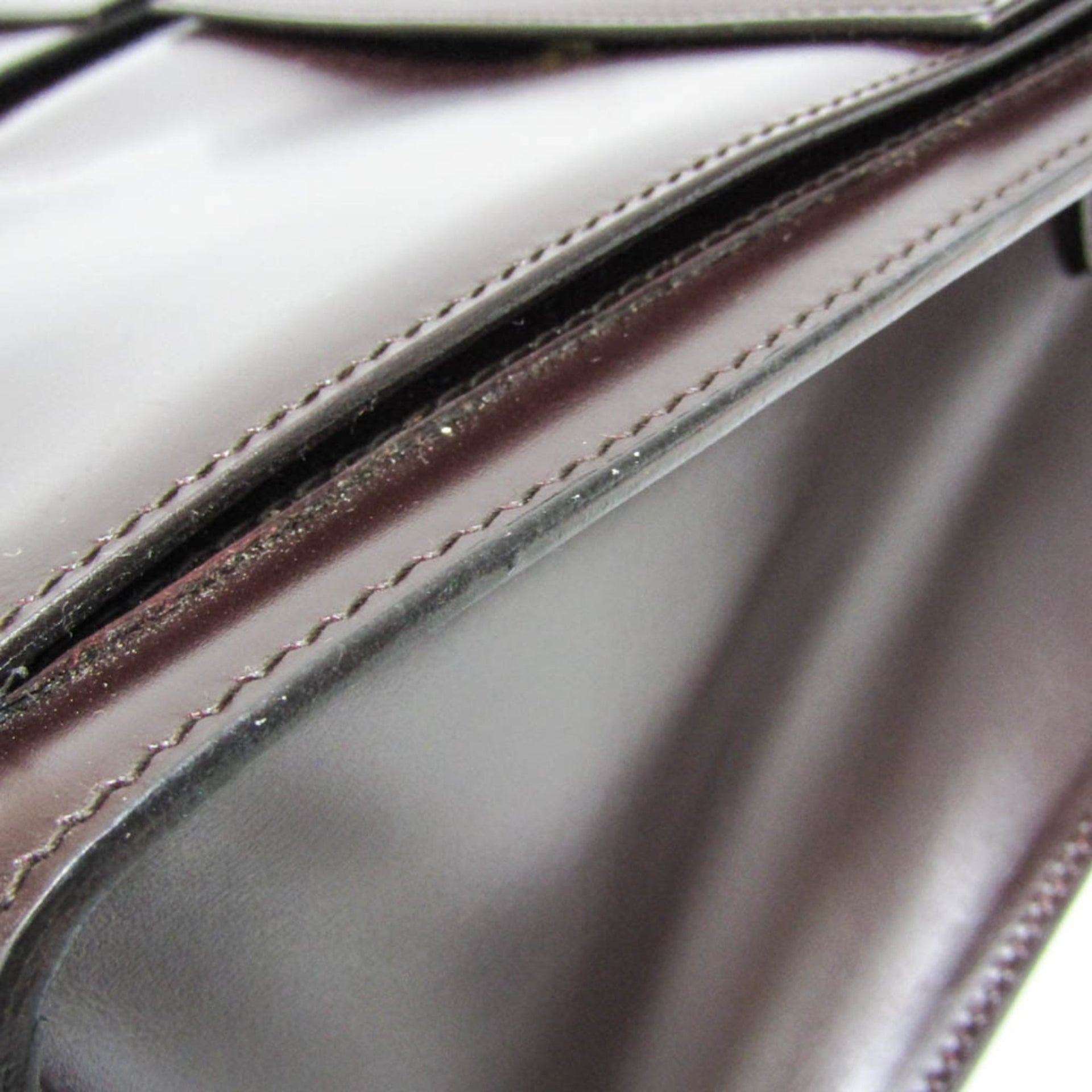 Celine Vintage Front Pocket Tote Women's Leather Shoulder Bag 7