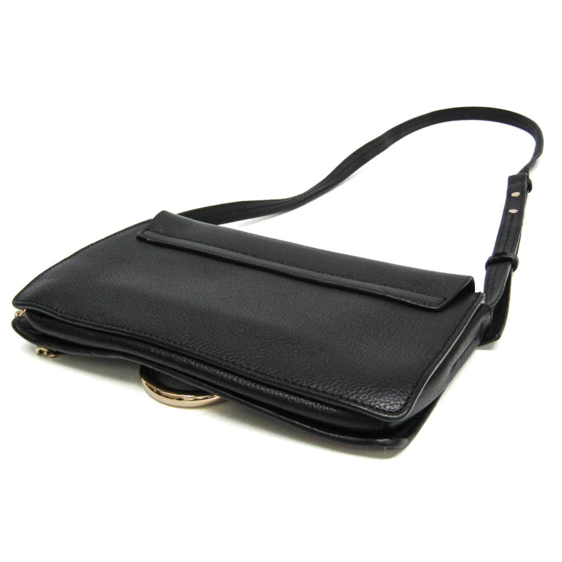 Chloé Faye Women's Leather Shoulder Bag Black 3