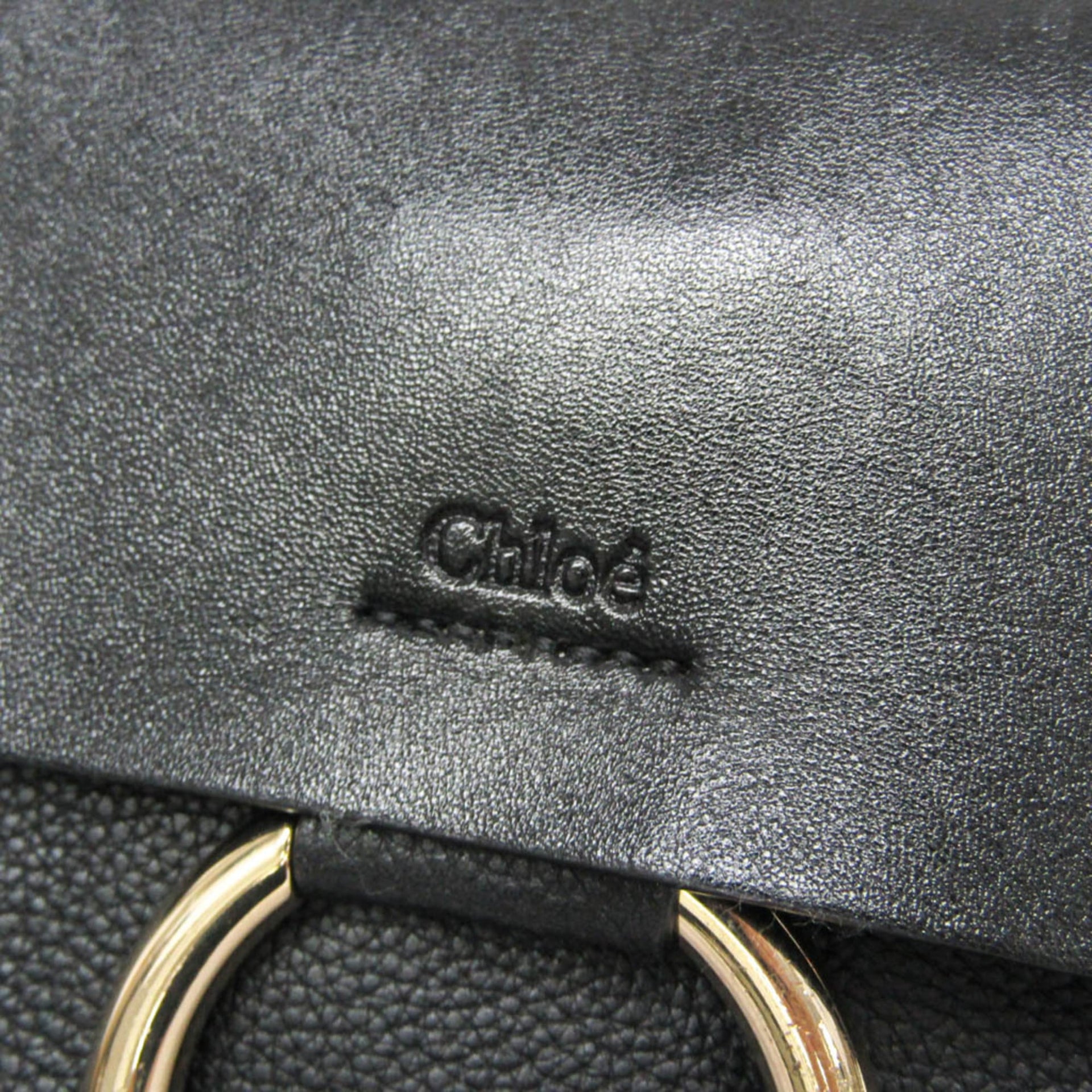 Chloé Faye Women's Leather Shoulder Bag Black 11