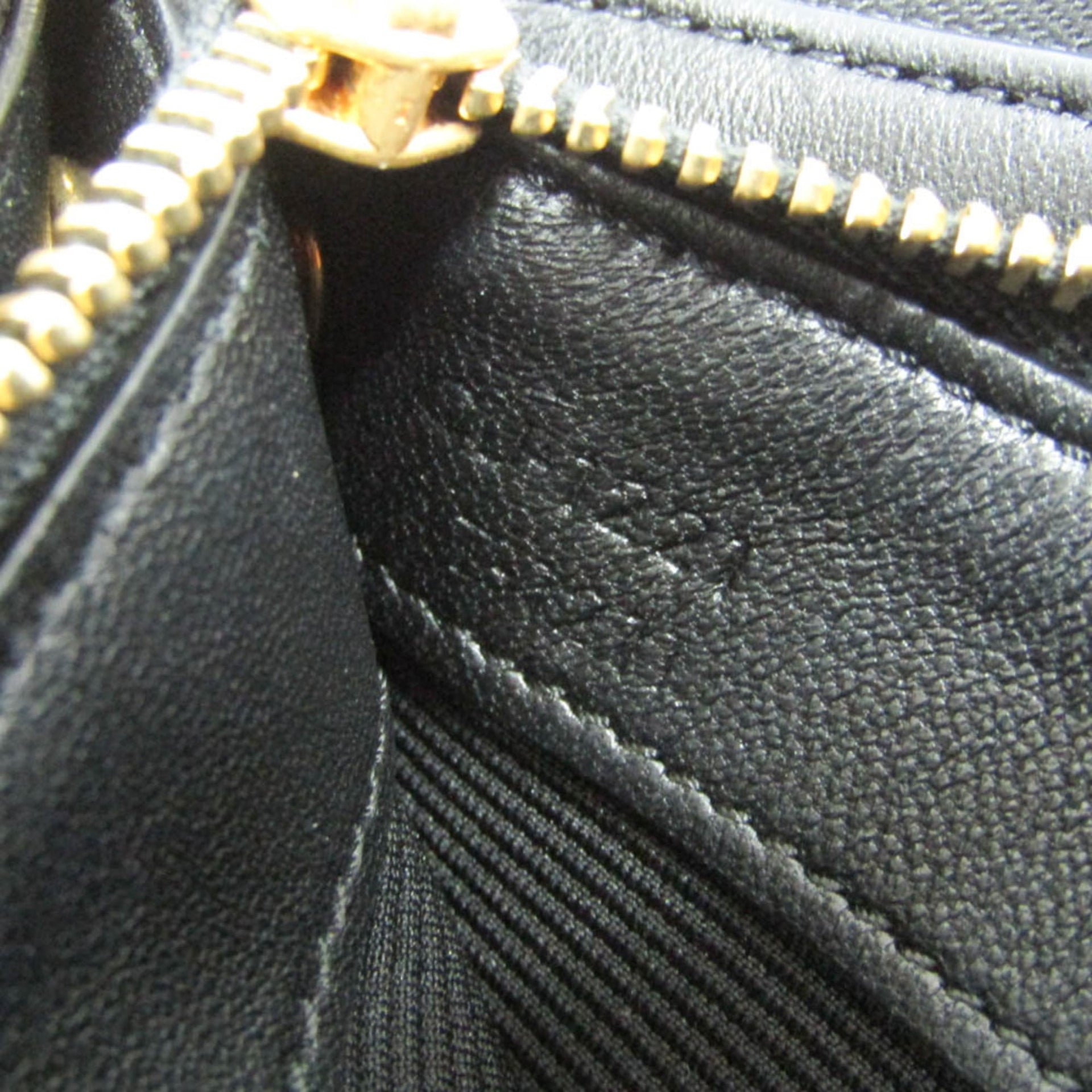 Celine Trio Small Women's Leather Shoulder Bag Black 13