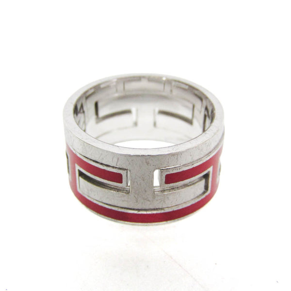 Hermes Move H Silver Fashion Band Ring Silver 2