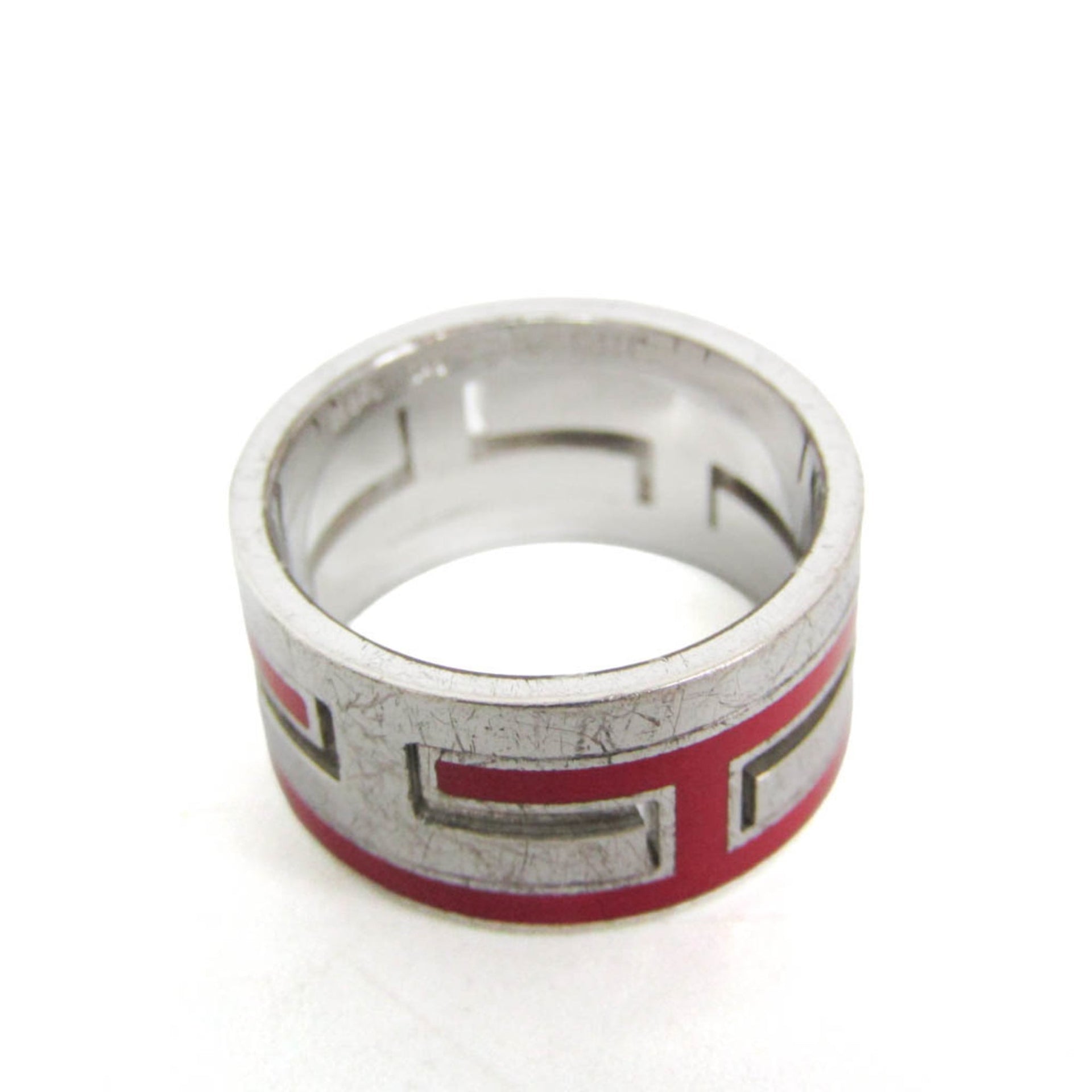 Hermes Move H Silver Fashion Band Ring Silver 5