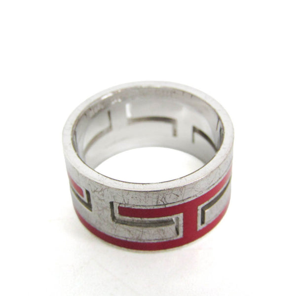 Hermes Move H Silver Fashion Band Ring Silver 5
