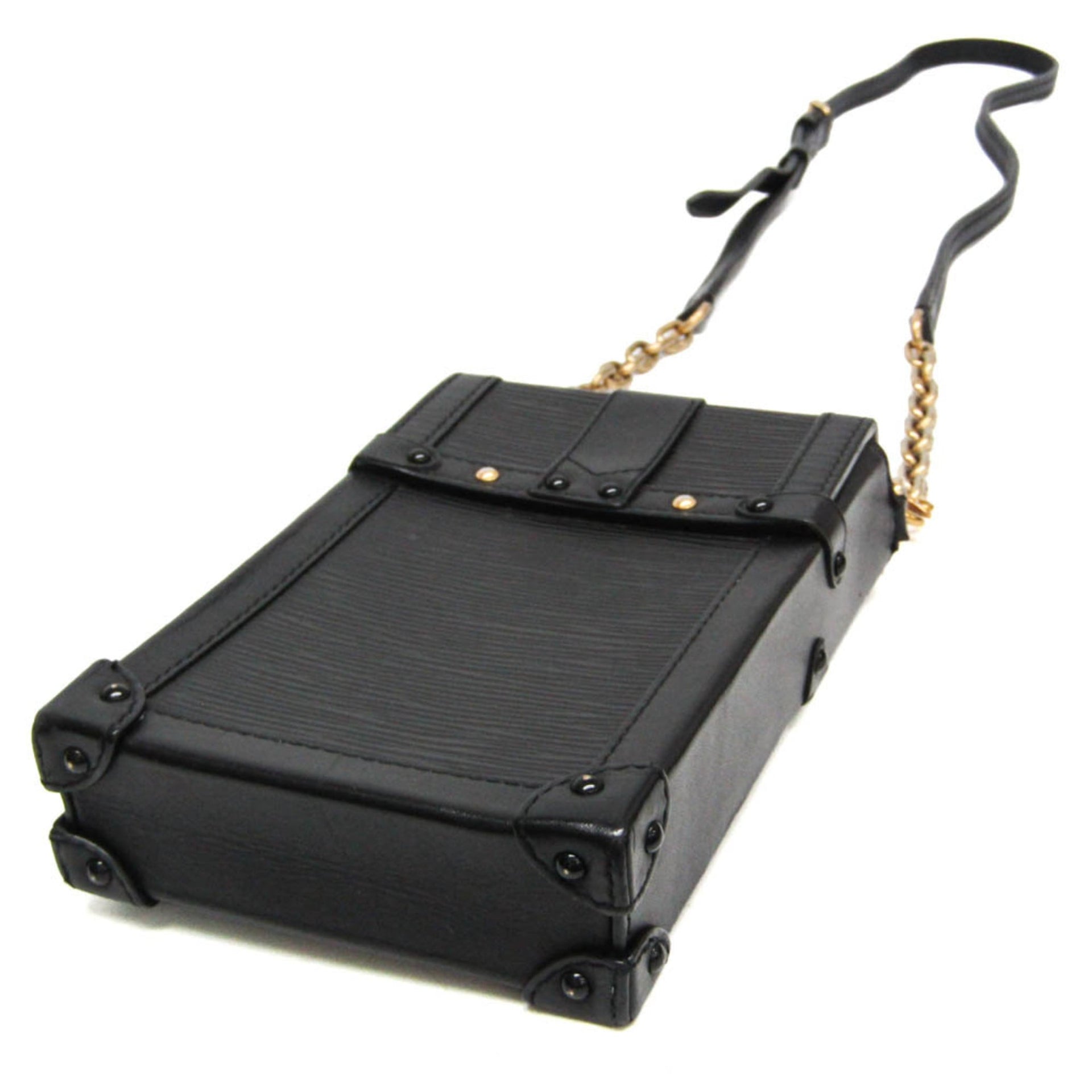 Louis Vuitton Epi Trunk Vertical M67871 Women's Shoulder Bag Black 2