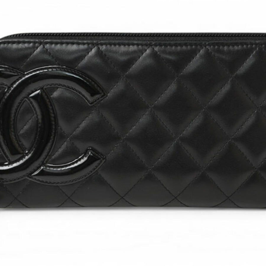 Chanel Cambon Line-portemonnee met ronde rits